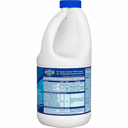 Clorox Disinfecting Bleach Concentrate - 43 fl oz (1.3 quart) - Regular Scent - Disinfectant, Deodorize - Clear - 1 Each (32260)