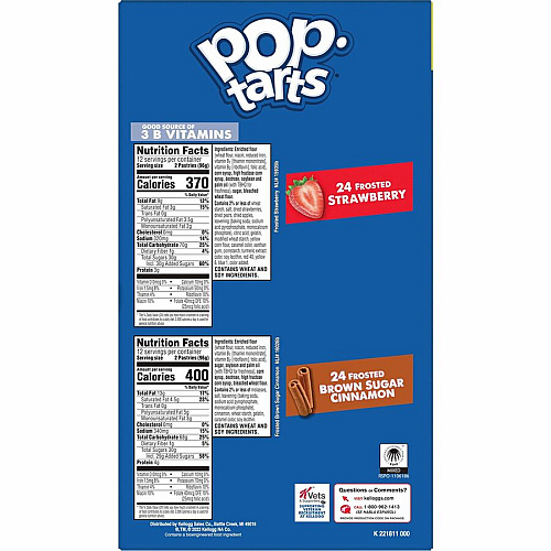 Pop Tarts Variety Pack Assorted - 2.69 lb - 48 / Box (22095)