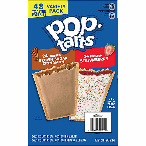 Pop Tarts Variety Pack Assorted - 2.69 lb - 48 / Box (22095)