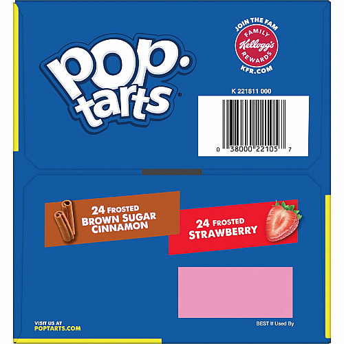 Pop Tarts Variety Pack Assorted - 2.69 lb - 48 / Box (22095)