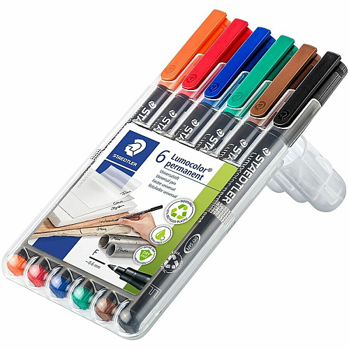 Staedtler Lumocolor Permanent Pen 318 (318WP6)