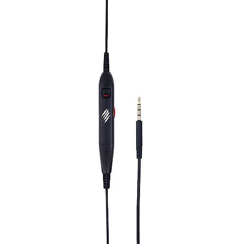 Mad Catz The Authentic F.R.E.Q. 2 Gaming Headset, Black Stereo - Mini-phone (3.5mm) - Wired - Over-the-head - Binaural - Circumaural - Omni-directional Microphone - Black (AF13C1INBL00)