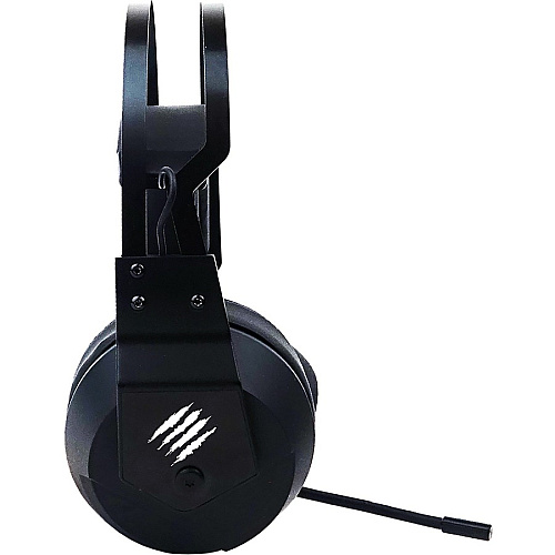 Mad Catz The Authentic F.R.E.Q. 2 Gaming Headset, Black Stereo - Mini-phone (3.5mm) - Wired - Over-the-head - Binaural - Circumaural - Omni-directional Microphone - Black (AF13C1INBL00)