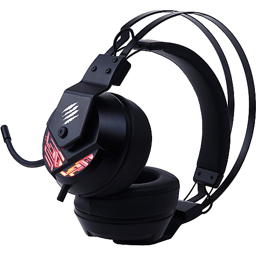 Mad Catz The Authentic F.R.E.Q. 4 Gaming Headset, Black Stereo - USB - Wired - Over-the-head - Binaural - Circumaural - Omni-directional, Noise Cancelling Microphone - Black (AF13C2INBL00)