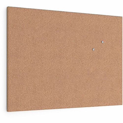 U Brands Cork Canvas Bulletin Board 18" Board Height x 24" Board Width - Natural Cork Surface - Self-healing, Durable, Mounting System, Tackable, Frameless - 1 Each (2873U0001)