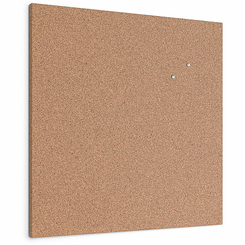 U Brands Cork Canvas Bulletin Board 24" Board Height x 24" Board Width - Natural Cork Surface - Self-healing, Durable, Mounting System, Tackable, Frameless - 1 Each (2874U0001)
