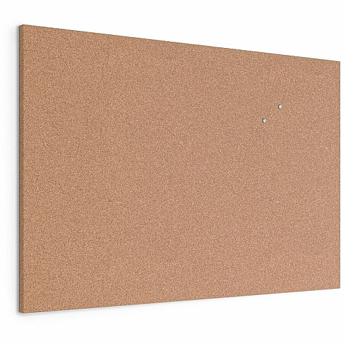 U Brands Cork Canvas Bulletin Board 24" Board Height x 36" Board Width - Natural Cork Surface - Self-healing, Durable, Mounting System, Tackable, Frameless - 1 Each (2875U0001)