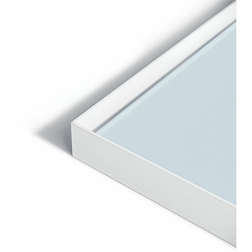 U Brands Glass Dry Erase Board 72" (6 ft) Width x 48" (4 ft) Height - Frosted White Tempered Glass Surface - White Aluminum Frame - Rectangle - Horizontal/Vertical - 1 Each (2827U0001)