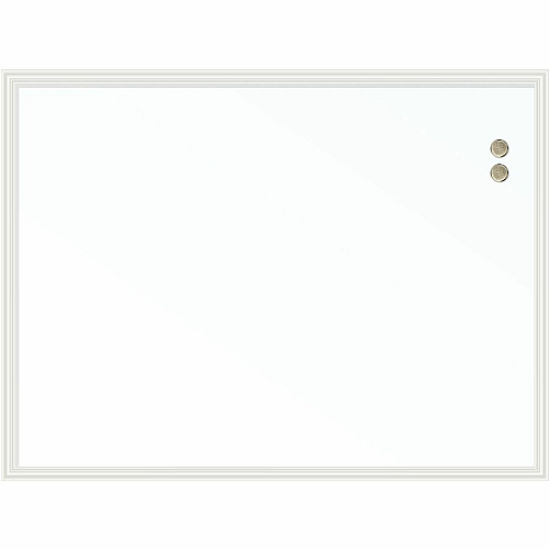 U Brands Magnetic Dry Erase Board 40" (3.3 ft) Width x 30" (2.5 ft) Height - White Painted Steel Surface - White Decor Frame - Rectangle - Horizontal/Vertical - Magnetic - Sturdy, Stain Resistant, Ghost Resistant, Durable - 1 Each (2915U0001)