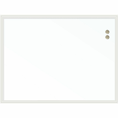 U Brands Magnetic Dry Erase Board 40" (3.3 ft) Width x 30" (2.5 ft) Height - White Painted Steel Surface - White Decor Frame - Rectangle - Horizontal/Vertical - Magnetic - Sturdy, Stain Resistant, Ghost Resistant, Durable - 1 Each (2915U0001)