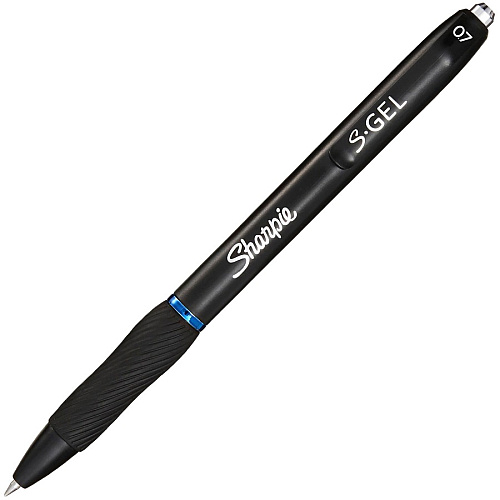 Sharpie S-Gel Pens 0.7 mm Pen Point - Blue Ink - Gel-based - Black Barrel - 2 / Pack (2096170)