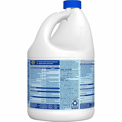 Clorox Germicidal Bleach Concentrate - 121 fl oz (3.8 quart) - Regular Scent - Disinfectant - White - 3 / Carton (32429CT)
