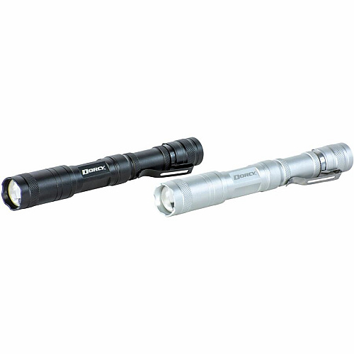 Dorcy Active Series Lightweight Flashlight 250 lm Lumen - 2 x AA - Battery - Metal, Aircraft Aluminum - Water Resistant, Impact Resistant - Black - 1 Each (414117)