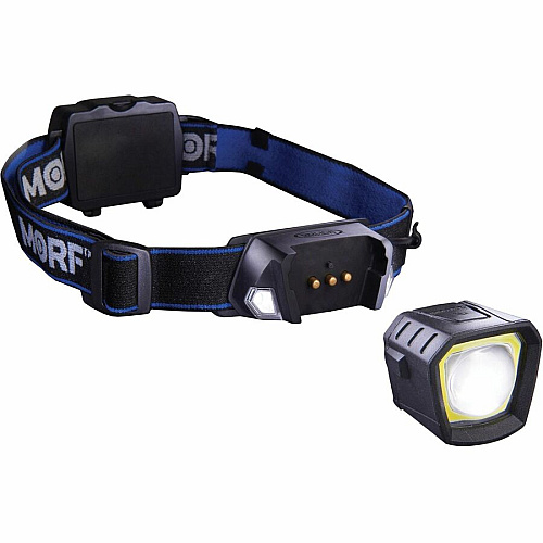 Police Security Removable Light Headlamp 2 x LED - 4 x AAA - Battery - Black, Blue - 1 Each (98575)