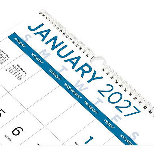 Blueline Large Print Wall Calendar, English (C173106)