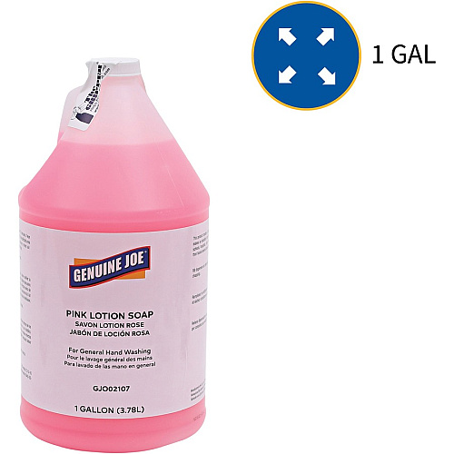 Genuine Joe Pink Lotion Soap 1 gal - Hand, Skin - Pink - Rich Lather - 4 / Carton (GJO02107CT)