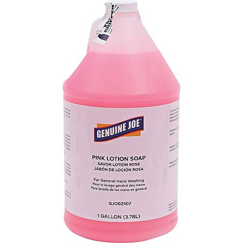 Genuine Joe Pink Lotion Soap 1 gal - Hand, Skin - Pink - Rich Lather - 4 / Carton (GJO02107CT)