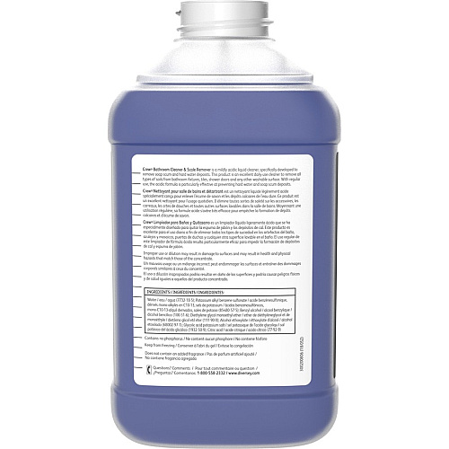 Diversey Crew Bath Cleaner & Scale Remover 84.5 fl oz (2.6 quart) - Fresh Clean Scent - Non-corrosive, Streak-free - Purple - 2 / Carton (93172650)