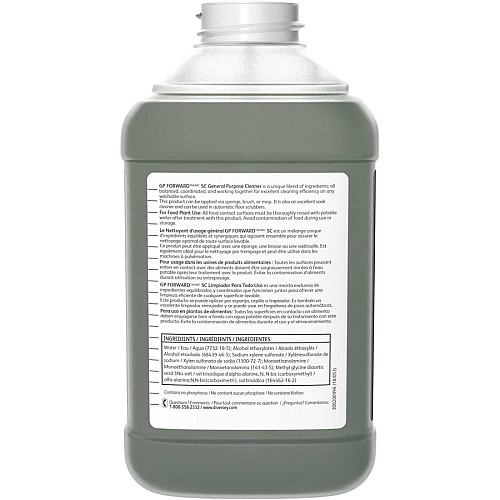 Diversey General Purpose Concentrated Cleaner Concentrate - 84.5 fl oz (2.6 quart) - Citrus Scent - Green - 2 / Carton (904965)