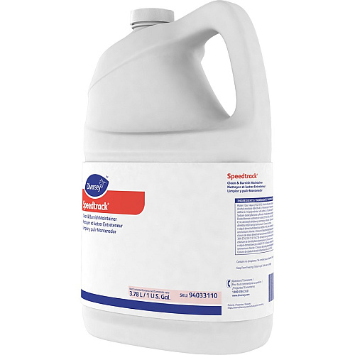Diversey Speedtrack Clean/Burnish Maintainer 128 fl oz (4 quart) - Quick Drying, Fragrance-free - White - 4 / Carton (94033110)