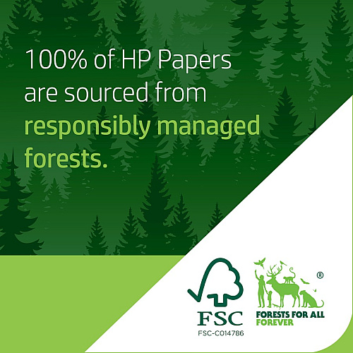 HP Papers EcoFFICIENT18 Paper 92 Brightness - Letter - 8 1/2" x 11" - 18 lb Basis Weight - 3 / Carton (088400)