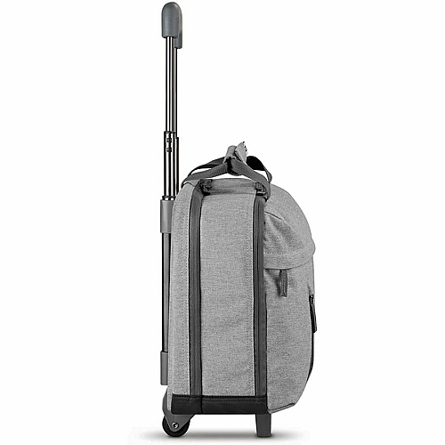Solo Re:start Travel/Luggage Case for 15.6" Notebook - Gray Handle - 14" Height x 16" Width x 6" Depth - 1 Each (UBN91510)