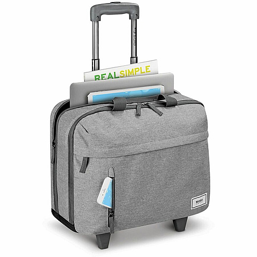 Solo Re:start Travel/Luggage Case for 15.6" Notebook - Gray Handle - 14" Height x 16" Width x 6" Depth - 1 Each (UBN91510)
