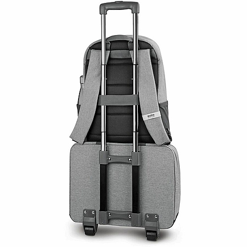 Solo Re:start Travel/Luggage Case for 15.6" Notebook - Gray Handle - 14" Height x 16" Width x 6" Depth - 1 Each (UBN91510)