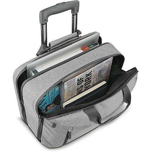 Solo Re:start Travel/Luggage Case for 15.6" Notebook - Gray Handle - 14" Height x 16" Width x 6" Depth - 1 Each (UBN91510)