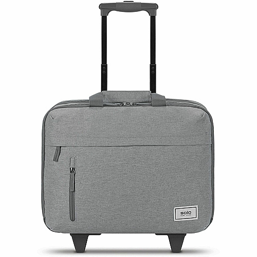 Solo Re:start Travel/Luggage Case for 15.6" Notebook - Gray Handle - 14" Height x 16" Width x 6" Depth - 1 Each (UBN91510)