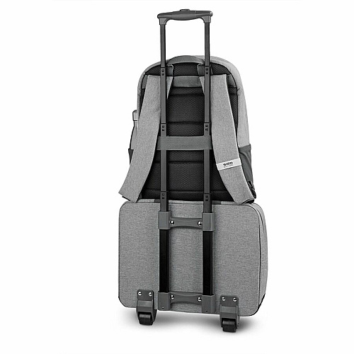 Solo Re:start Travel/Luggage Case for 15.6" Notebook - Gray Handle - 14" Height x 16" Width x 6" Depth - 1 Each (UBN91510)