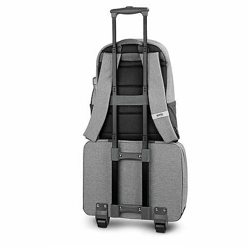 Solo Re:start Travel/Luggage Case for 15.6" Notebook - Gray Handle - 14" Height x 16" Width x 6" Depth - 1 Each (UBN91510)