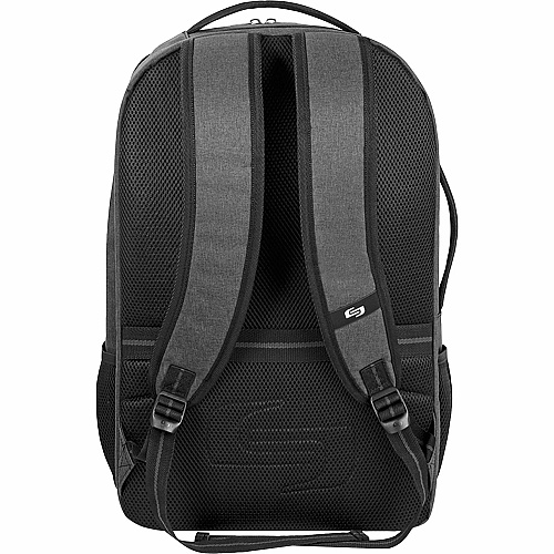 Solo Carrying Case (Backpack) for 17.3" Notebook - Gray Damage Resistant, Bump Resistant - Checkpoint Friendly - Shoulder Strap, Handle, Luggage Strap - 18" Height x 13" Width x 10" Depth - 7.93 gal Volume Capacity - 1 Each (UBN78010)