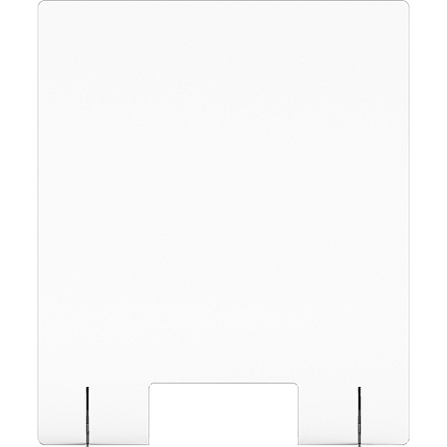 Lorell Social Distancing Barrier w/Pass-Through Cutout Clear - Acrylic (LLR55683)