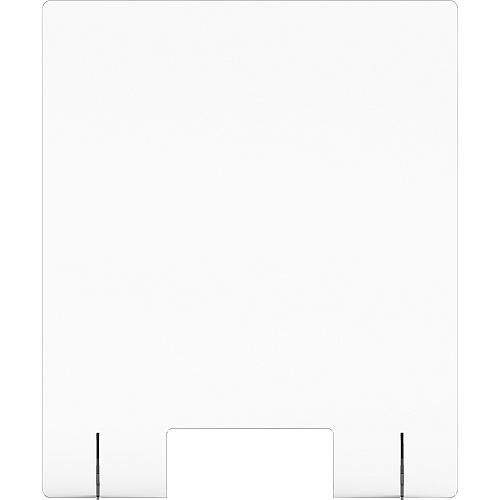Lorell Social Distancing Barrier w/Pass-Through Cutout Clear - Acrylic (LLR55683)