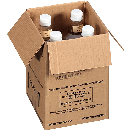 Starbucks Fontana Sugar Free Vanilla Syrup Vanilla - 1.06 quart - 1 Each (12434072)