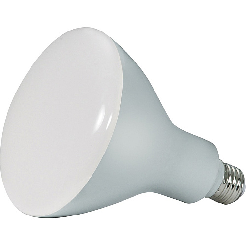 Satco 13W BR40 LED 2700K Bulb 13 W - 85 W Incandescent Equivalent Wattage - 120 V AC - 1075 lm - BR40 Size - Frosted White - Warm White Light Color - E26 Base - 25000 Hour - 2700&deg;K Color Temperature - 95 CRI - 103&deg; Beam Angle - Dimmable - (S29615)