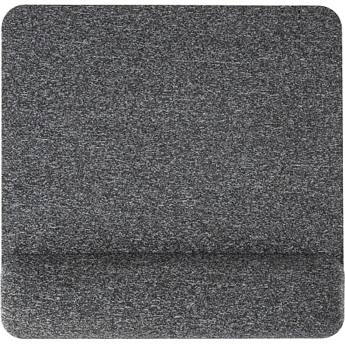 Allsop Premium Plush Mousepad with Wrist Rest - 1.85" Height x 11.60" Width - Gray - Foam - Mouse - Retail - 1 Each (32311)
