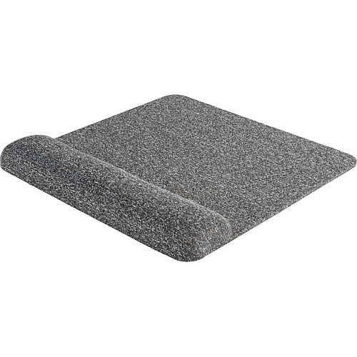Allsop Premium Plush Mousepad with Wrist Rest - 1.85" Height x 11.60" Width - Gray - Foam - Mouse - Retail - 1 Each (32311)