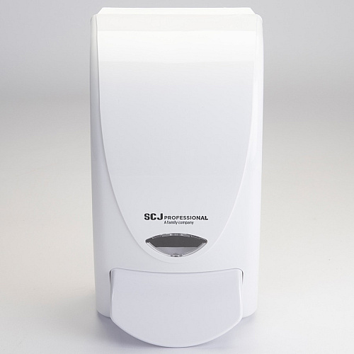 SC Johnson Proline Curve Manual Dispenser Manual - 1.06 quart Capacity - Durable, Antimicrobial, Anti-bacterial - White - 1 Each (WHB1LDS)