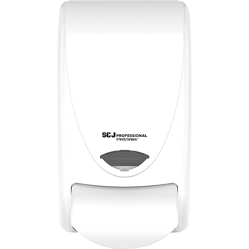 SC Johnson Proline Curve Manual Dispenser Manual - 1.06 quart Capacity - Durable, Antimicrobial, Anti-bacterial - White - 1 Each (WHB1LDS)
