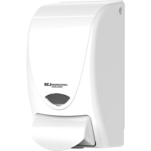 SC Johnson Proline Curve Manual Dispenser Manual - 1.06 quart Capacity - Durable, Antimicrobial, Anti-bacterial - White - 1 Each (WHB1LDS)