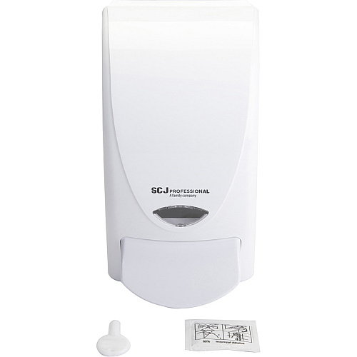 SC Johnson Proline Curve Manual Dispenser Manual - 1.06 quart Capacity - Durable, Antimicrobial, Anti-bacterial - White - 1 Each (WHB1LDS)