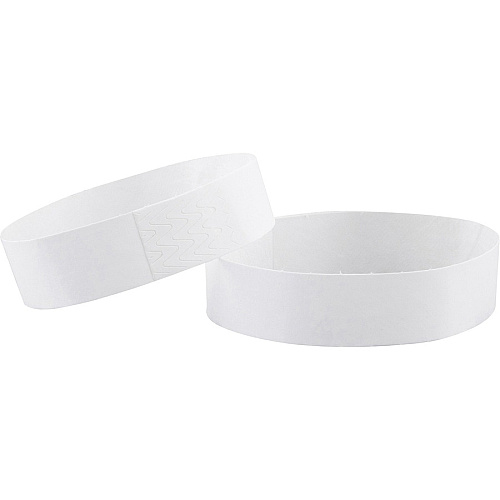 Advantus Printable Tyvek Wristbands 3/4" Width x 10" Length - Rectangle - White - Tyvek - 500 / Pack (75697)