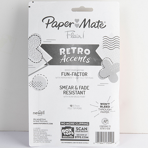 Paper Mate Flair Medium Point Pens Medium Pen Point - Assorted Ink - Water Based - 12 / Pack (2097886)