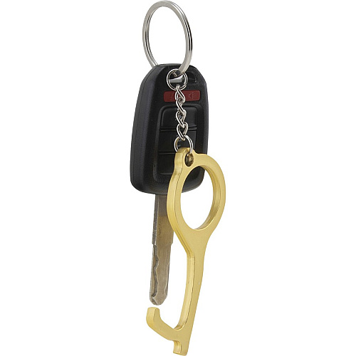 Advantus Touch-free Door Opener 0.3" Height x 2.5" Width - 2 / Pack - Brown - Brass (75695)