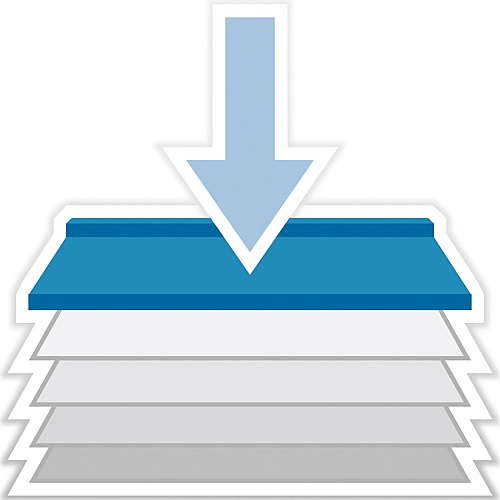 Dahle Vantage 18e Guillotine Paper Trimmer 15 Sheet Cutting Capacity - 18" Cutting Length - 2.5" Height x 26" Width x 15.5" Length - Sturdy, Spring-action Handle, Adjustable Back Stop, Alignment Grid - Metal - Gray - 4 / Carton (40018)