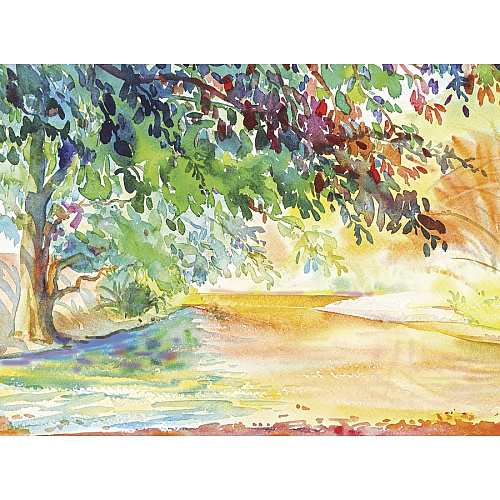 UCreate Watercolor Paper 140 lb Basis Weight - 9" x 12" Sheet Size - White Paper - Acid-free, Recyclable - 50 / Pack (P4943)