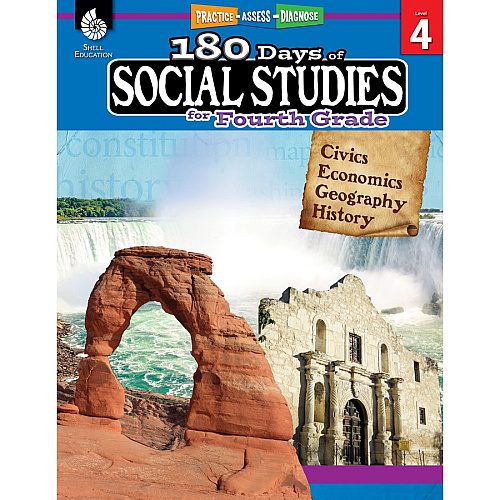 Shell Education Learn At Home Social Studies Books Printed Book Book - Grade 4 - English - 1 Set (118398)