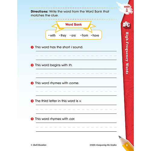 Shell Education Conquering Home/Classwork Book Set Printed Book Book - Grade 1 - Multilingual - 1 Set (100709)